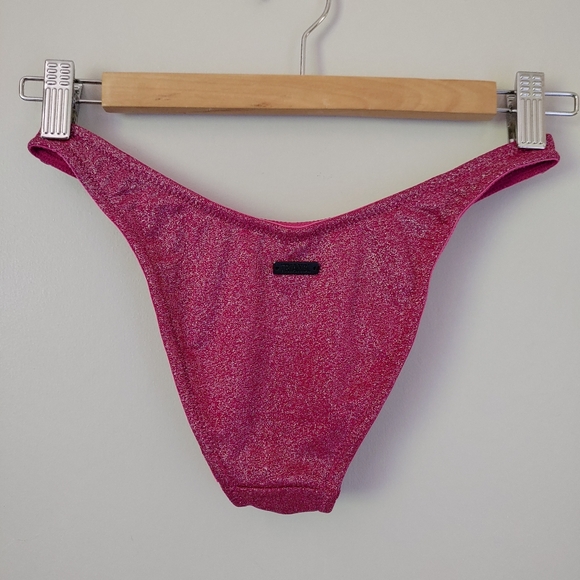 Triangl Grape Sparkle Macia Set Bikini Swimsuit Size XS Pink - Picture 14 of 16